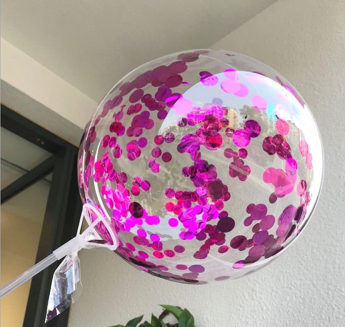 20 Inch Simple Creative Party Scene Layout Color Glitter Powder Wave Ball Decoration