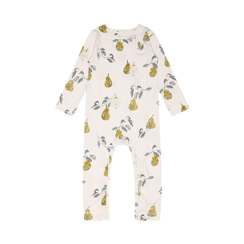 Kids Baby Boys Girls Casual Cute Tiny Flower Print Long Sleeve Romper